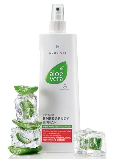 Spray de emergencia de aloe vera